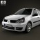 Renault Clio Mk2 5-door 2005 3d model