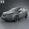 Seat Ibiza 5-door hatchback 2013 3d model