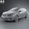 Seat Ibiza 5-door hatchback 2013 3d model