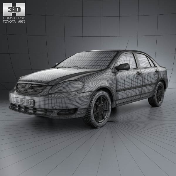 Toyota Corolla 2005 3d Model