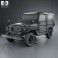 Toyota Land Cruiser (J40) Canvas Top 1979 3d model