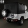 Toyota Land Cruiser (J40) Canvas Top 1979 3d model