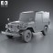 Toyota Land Cruiser (J40) Canvas Top 1979 3d model