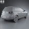 Volkswagen Golf Mk5 3-door 2004 3d model