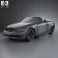 BMW 3 Series convertible with HQ interior 2011 3d model