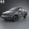 Fiat Siena 2009 3d model