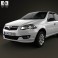 Fiat Siena 2009 3d model