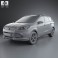 Ford Escape with HQ interior 2013 3d model