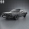 Ford Mustang coupe 1974 3d model