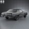 Ford Mustang coupe 1974 3d model
