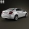 Honda Civic sedan with HQ interior 2012 3d model