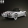 Jaguar XK 140 convertible with HQ interior 1954 3d model