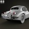 Jaguar XK 140 coupe with HQ interior 1954 3d model