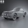 Jaguar XK 140 coupe with HQ interior 1954 3d model