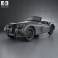 Jaguar XK 140 roadster with HQ interior 1954 3d model