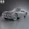 Jaguar XK 140 roadster with HQ interior 1954 3d model
