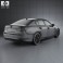 Lexus GS F Sport hybrid (L10) with HQ interior 2012 3d model