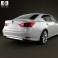 Lexus GS F Sport hybrid (L10) with HQ interior 2012 3d model