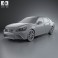 Lexus GS F Sport hybrid (L10) with HQ interior 2012 3d model