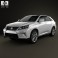 Lexus RX F Sport hybrid (AL10) with HQ interior 2012 3d model