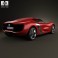 Renault DeZir with HQ interior 2012 3d model