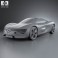 Renault DeZir with HQ interior 2012 3d model