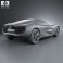 Renault DeZir with HQ interior 2012 3d model