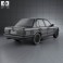 BMW 3 Series sedan (E30) 1990 3d model