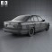 BMW 5 Series sedan (E34) 1993 3d model