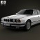 BMW 5 Series sedan (E34) 1993 3d model