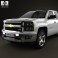Chevrolet Silverado Extended Cab Z71 2014 3d model