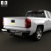 Chevrolet Silverado Extended Cab Z71 2014 3d model