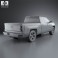 Chevrolet Silverado Extended Cab Z71 2014 3d model