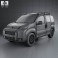 Fiat Fiorino Combi 2011 3d model