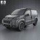 Fiat Fiorino Panel Van 2011 3d model