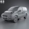 Fiat Fiorino Panel Van 2011 3d model