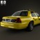 Ford Crown Victoria New York Taxi 2005 3d model