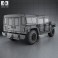 Hummer H1 wagon 2005 3d model