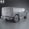 Hummer H1 wagon 2005 3d model