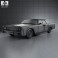 Lincoln Continental sedan 1962 3d model
