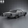 Lincoln Continental sedan 1962 3d model