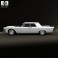 Lincoln Continental sedan 1962 3d model