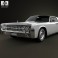 Lincoln Continental sedan 1962 3d model