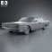 Lincoln Continental sedan 1962 3d model