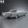Lincoln Continental sedan 1962 3d model