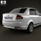 Proton Saga FLX 2012 3d model
