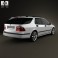 Saab 9-5 Aero wagon 2005 3d model