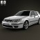Saab 9-5 Aero wagon 2005 3d model