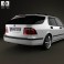 Saab 9-5 Aero wagon 2005 3d model