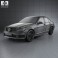 Mercedes-Benz C-Class 63 AMG sedan 2012 3d model